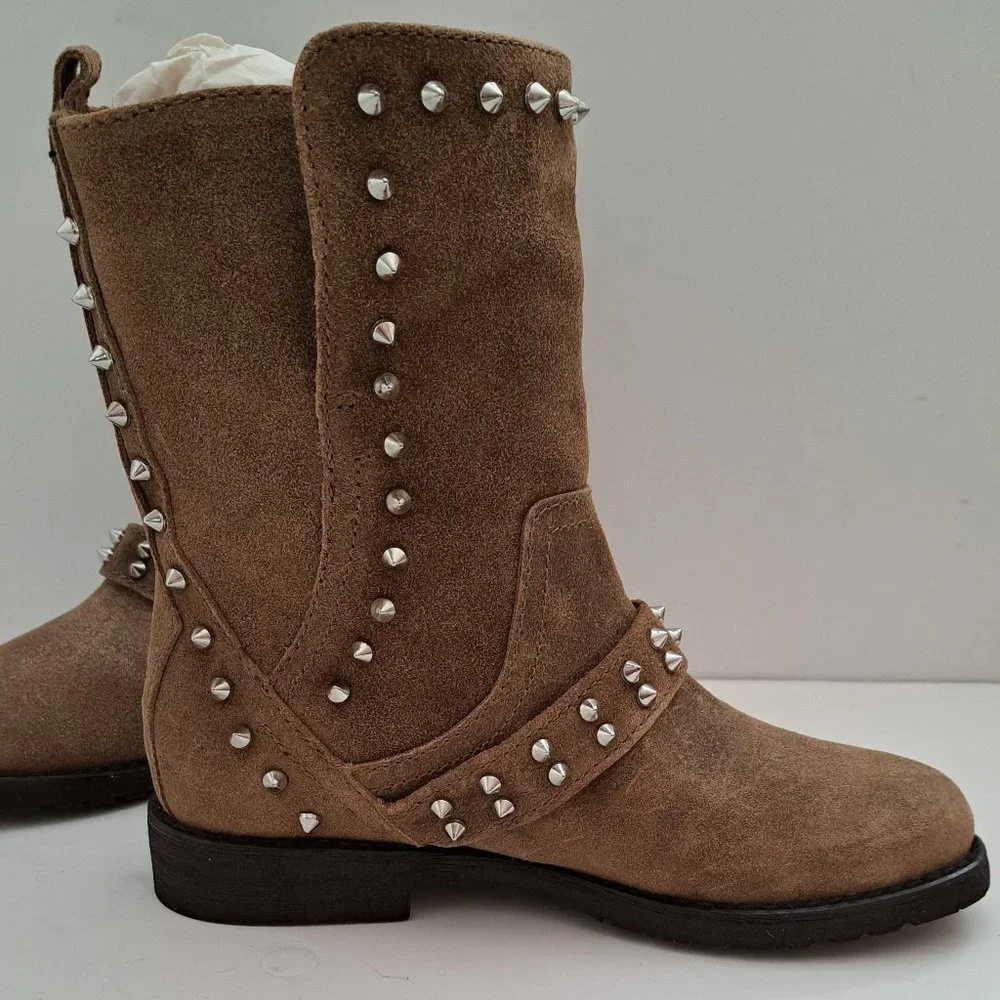 Zara leather boots USA 6.5 EUR 37 - Picture 2 of 8